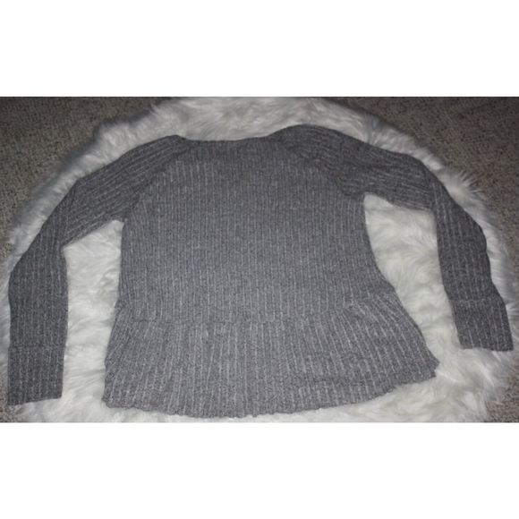 Mossimo Women's Sweater Gray Sz S Light Weight LS Hi-Low Hem Soft - Picture 6 of 6